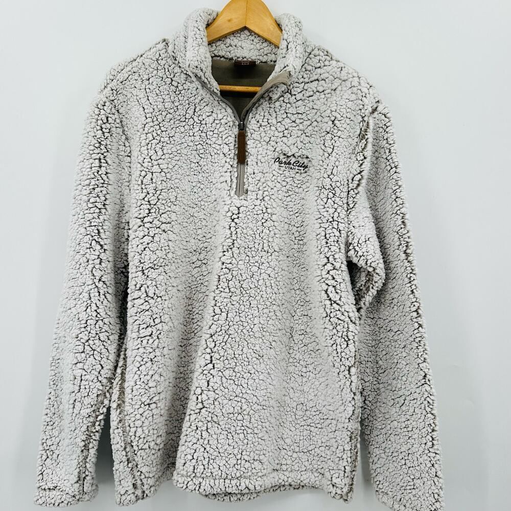 Park City Utah Outfitter Trading Co Performance Fleece Pullover Womens Large